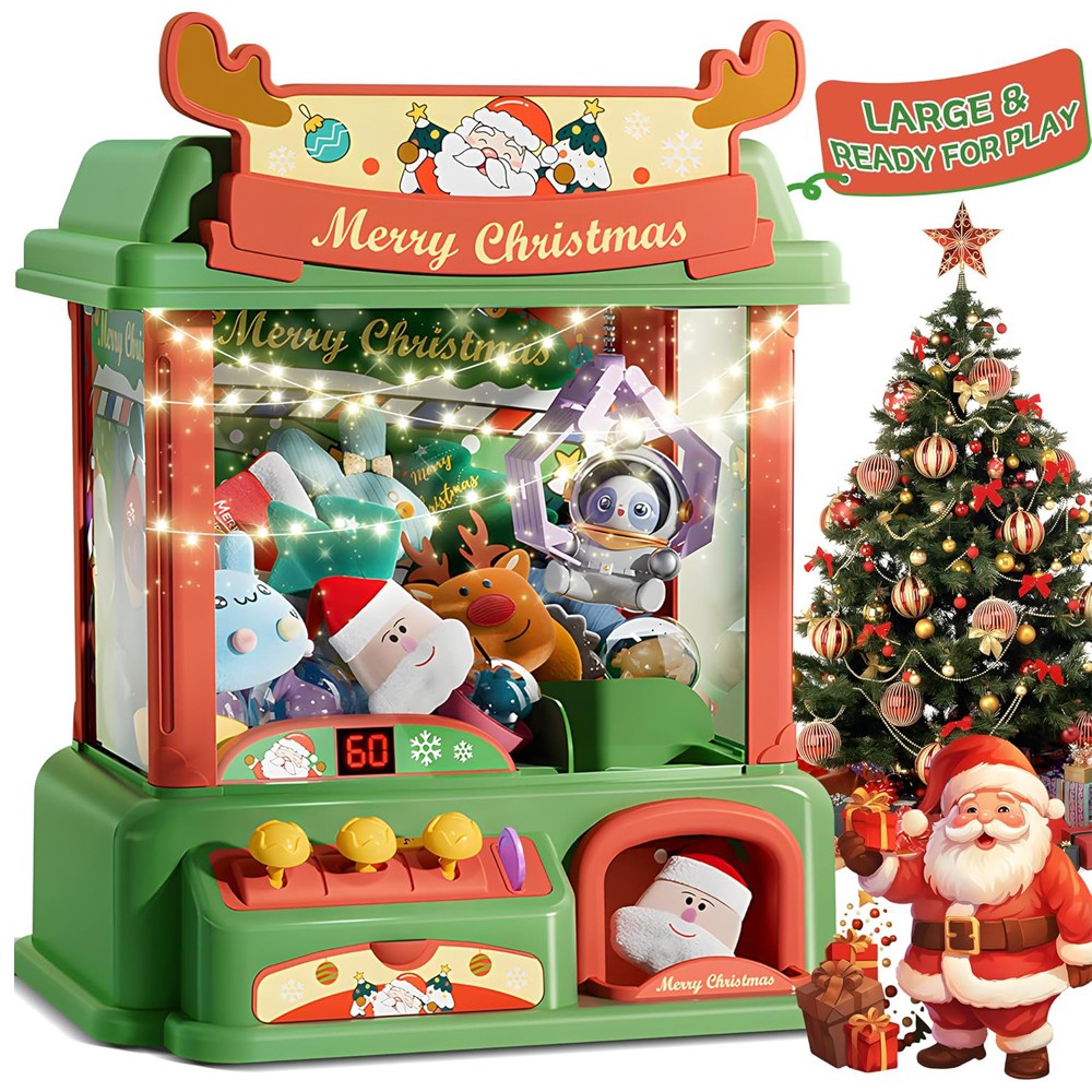 Arcade Toy Vending Machine - Christmas Claw Machine For Kids Mini