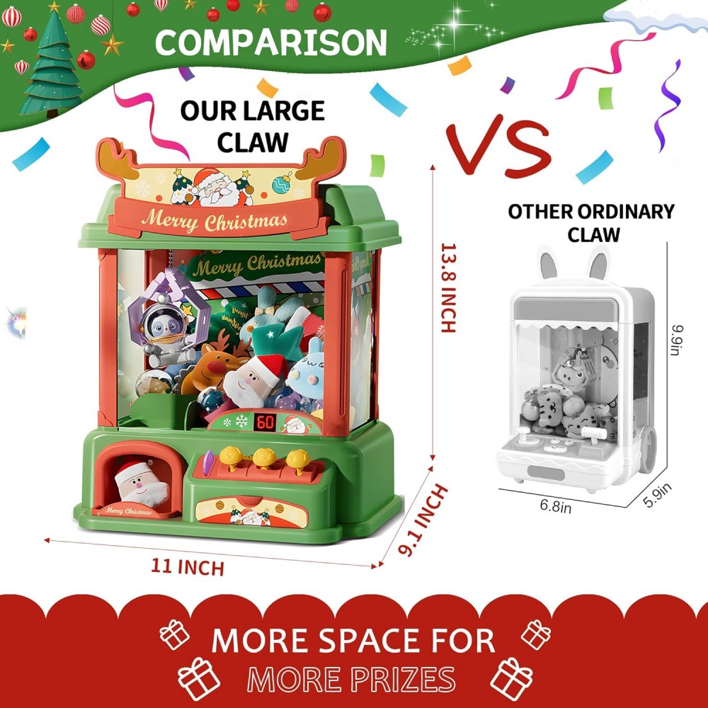 Christmas Claw Machine For Kid - đánh giá và giá Arcade Toy Vending Machine