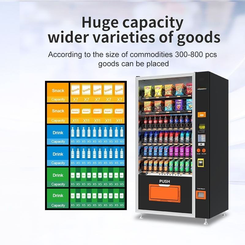 Drinks and Snacks Touch Screen - đánh giá và giá Commercial Vending Machine