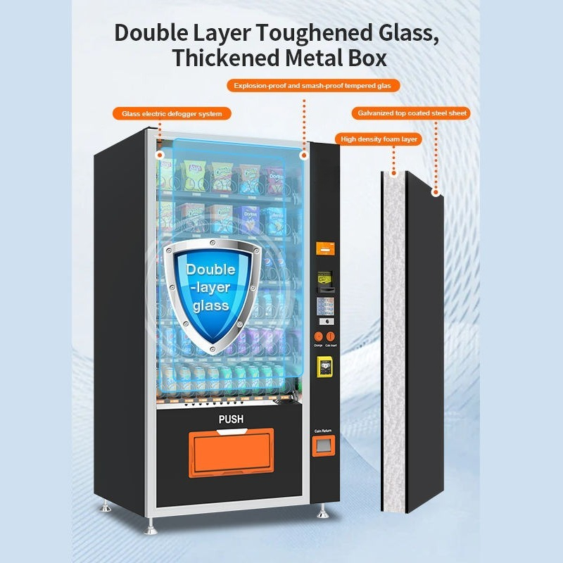 Drinks and Snacks Touch Screen - đánh giá và giá Commercial Vending Machine