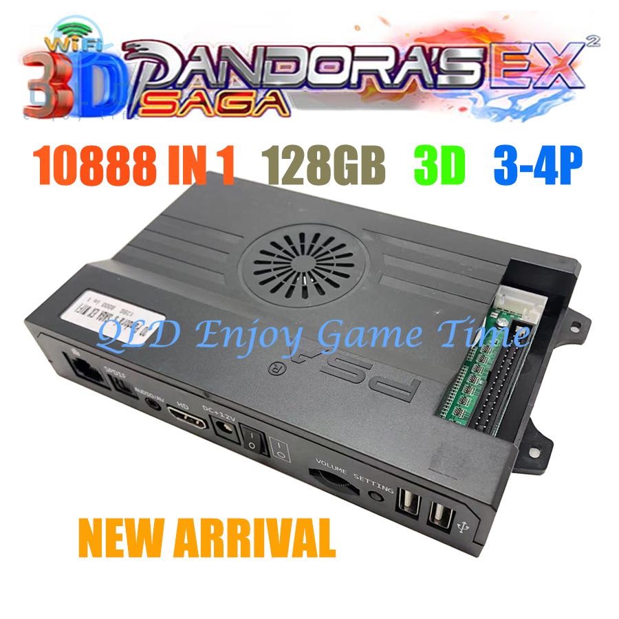 128GB 3D Pandora Saga EX2 Arca - đánh giá và giá Trackball Controller Arcade