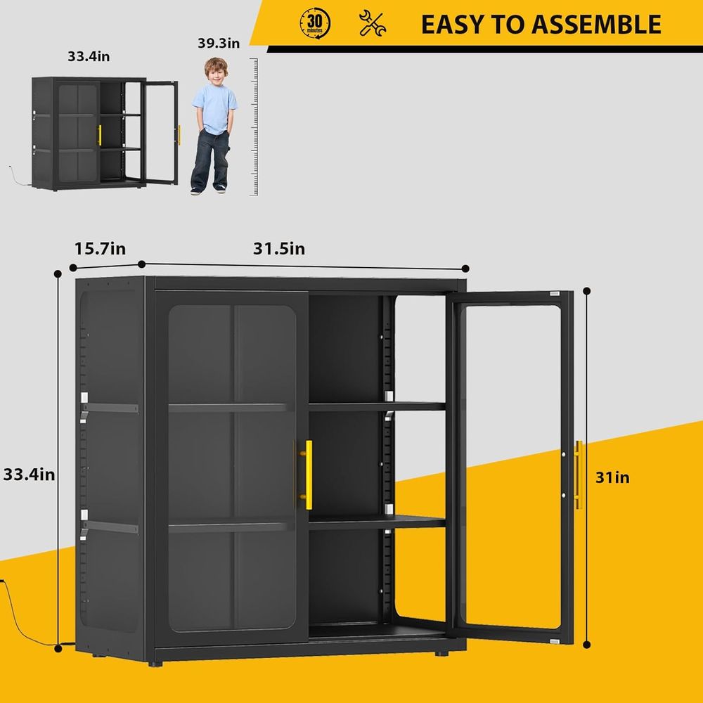 34 Tall Glass Door Display Cab - đánh giá và giá Glass Cabinet Display