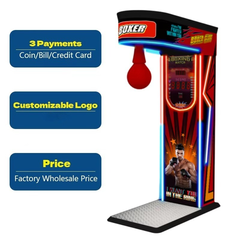 Street Amusement Coin Operated - đánh giá và giá Boxing Machine Arcade
