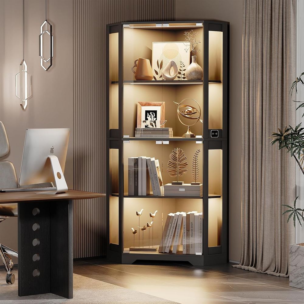 65 Illuminated Glass Display C - đánh giá và giá Glass Cabinet Display