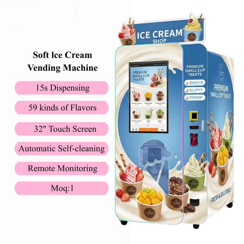Customized Soft Ice Cream Vend - đánh giá và giá Popcorn Vending Machine