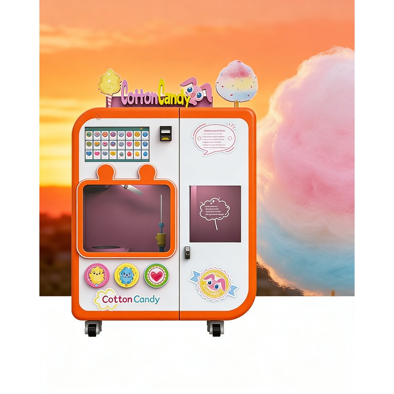 Fully Automatic Cotton Candy V - đánh giá và giá Commercial Vending Machine