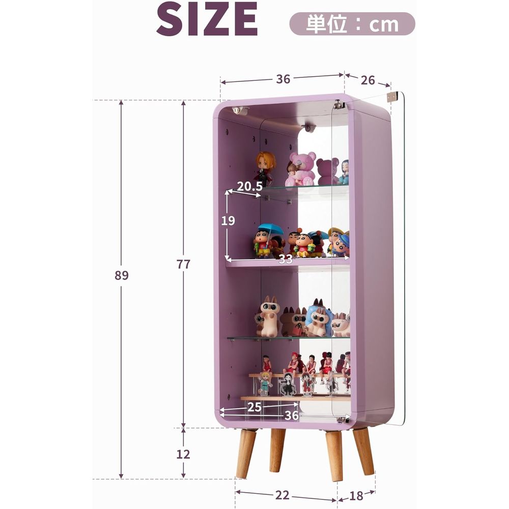 4-Tier Adjustable Glass Displa - đánh giá và giá Glass Cabinet Display