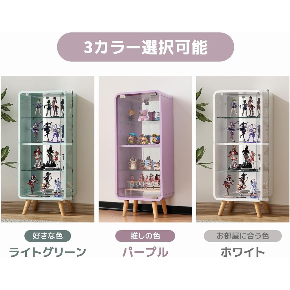 4-Tier Adjustable Glass Displa - đánh giá và giá Glass Cabinet Display