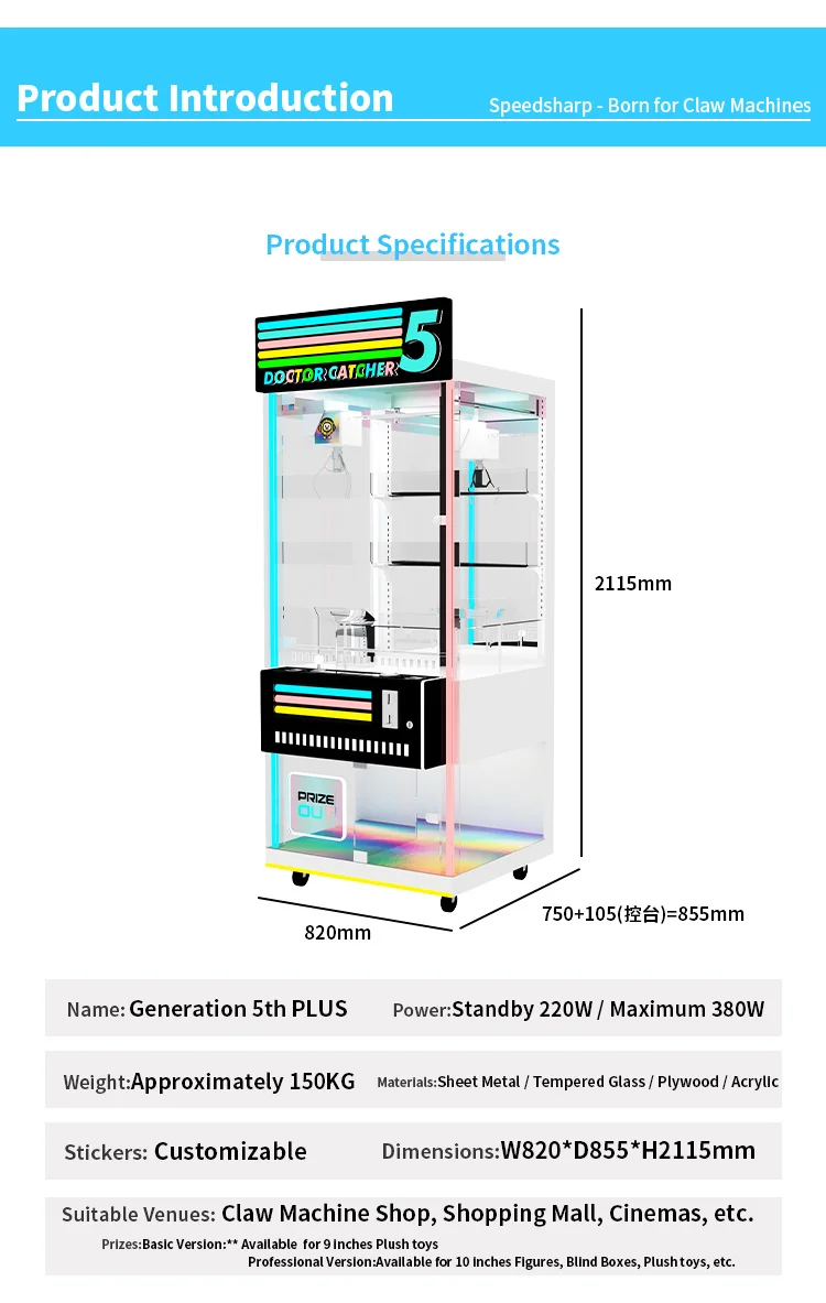 Hot Sale Indoor Arcade Claw Cr - đánh giá và giá Arcade Prize Vending Machine