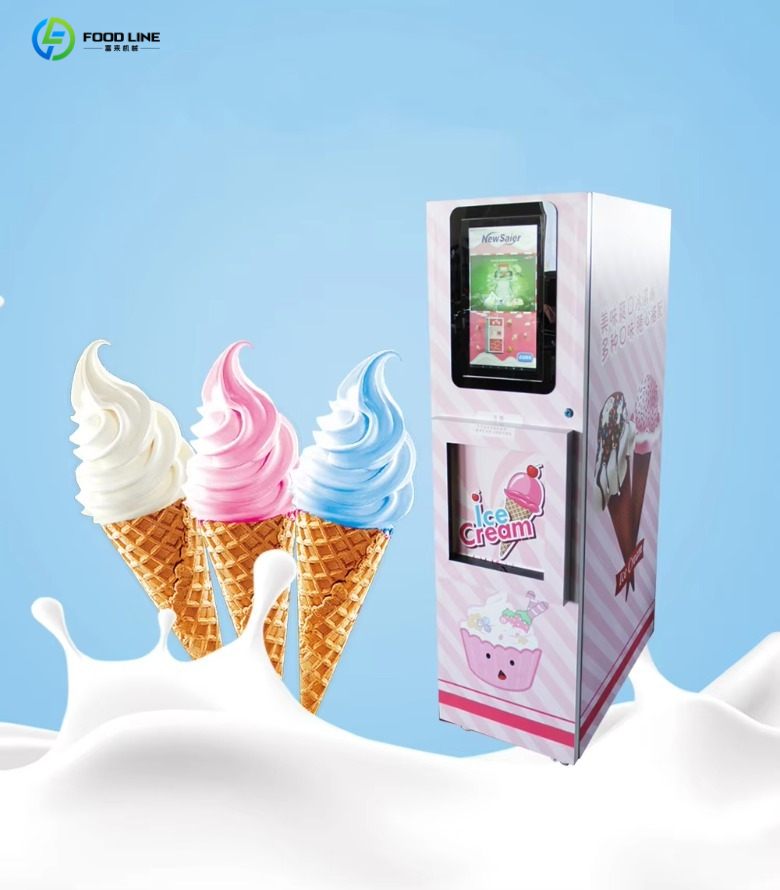 Commercial automatic cone ice  - đánh giá và giá Commercial Vending Machine