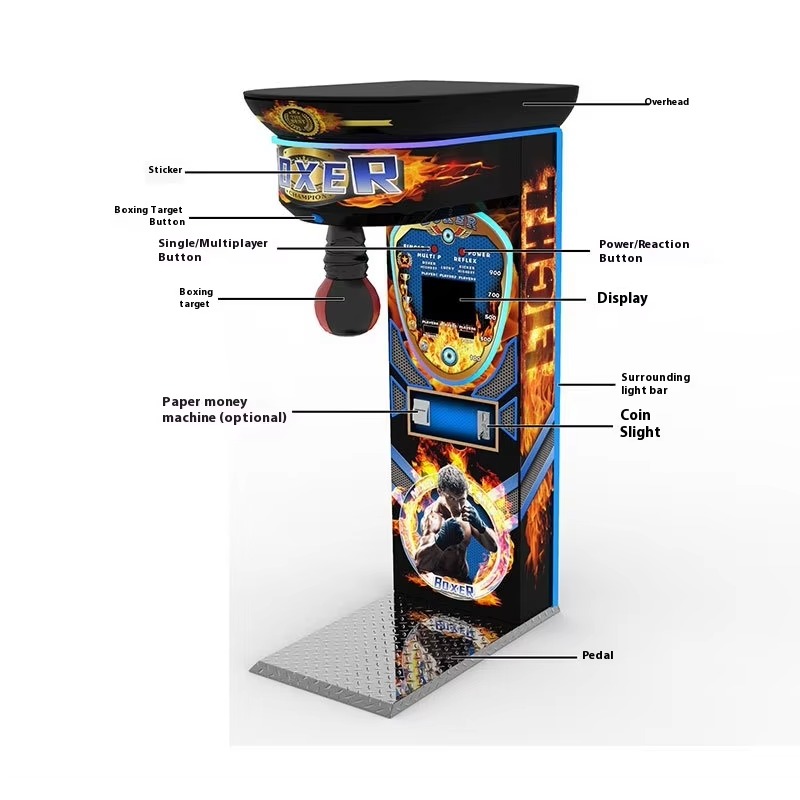 Black King Boxing Arcade Machi - đánh giá và giá Boxing Machine Arcade