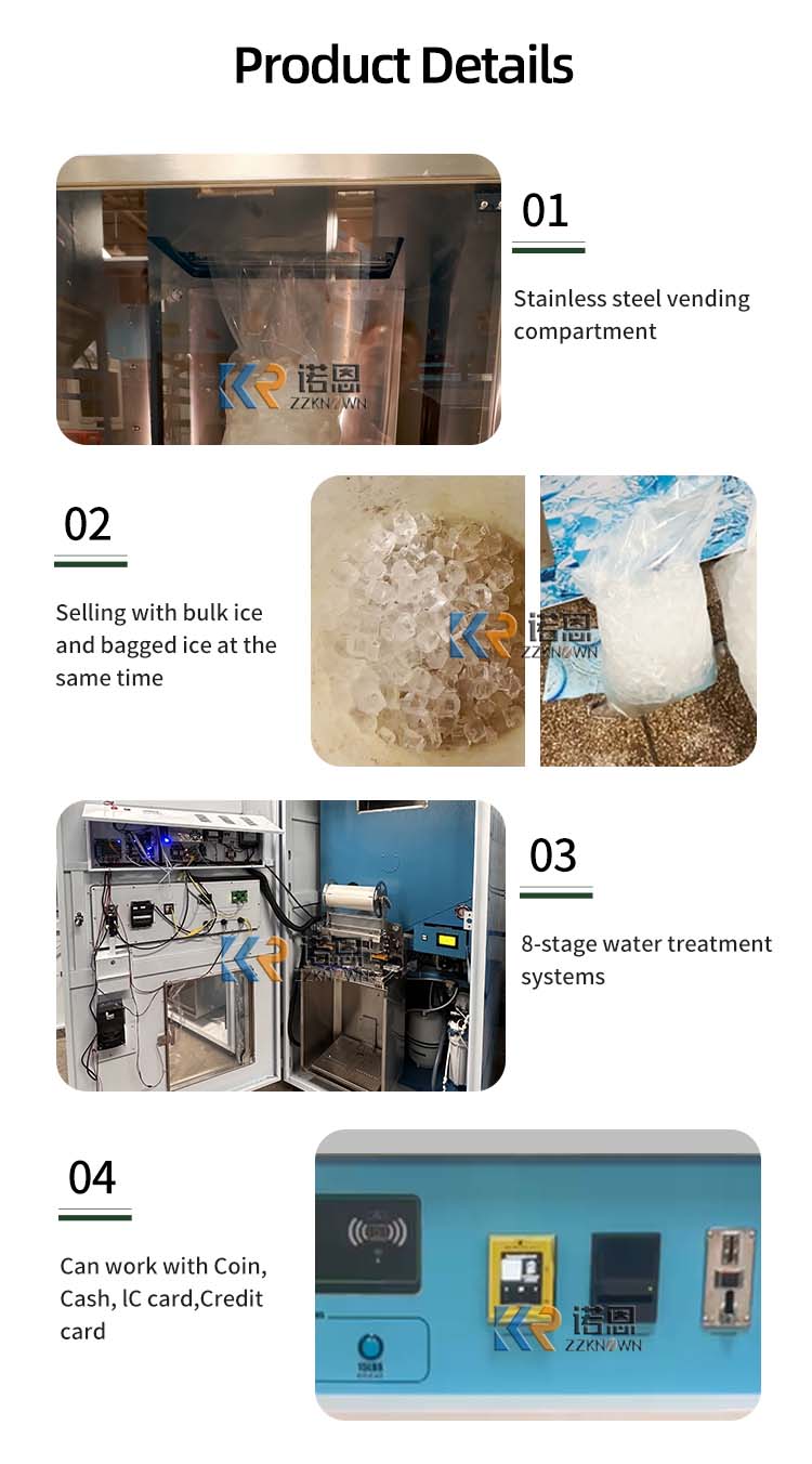 Customized Self Service Ice Di - đánh giá và giá Commercial Vending Machine