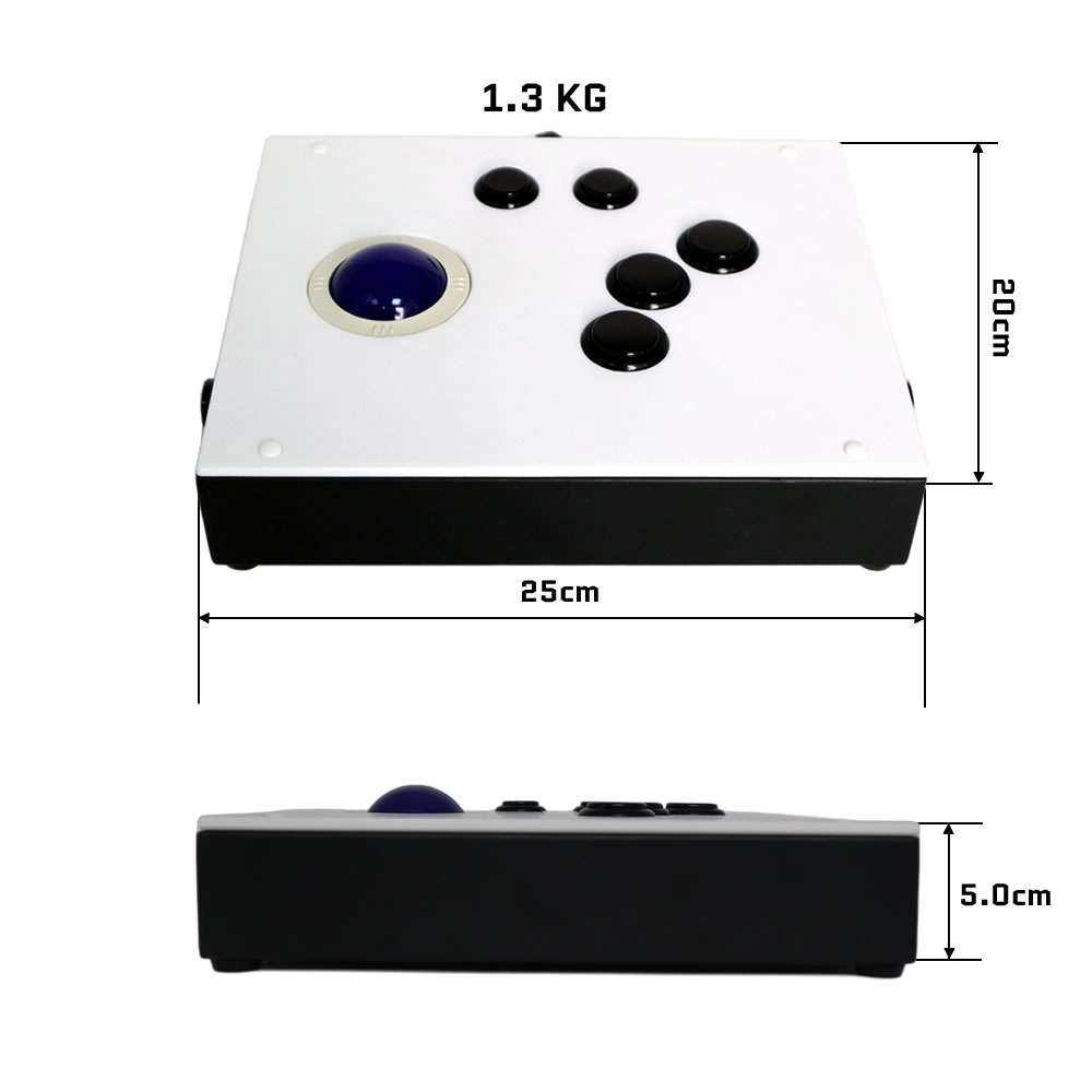 FightBox R6 USB Sanwa Button A - đánh giá và giá Trackball Controller Arcade