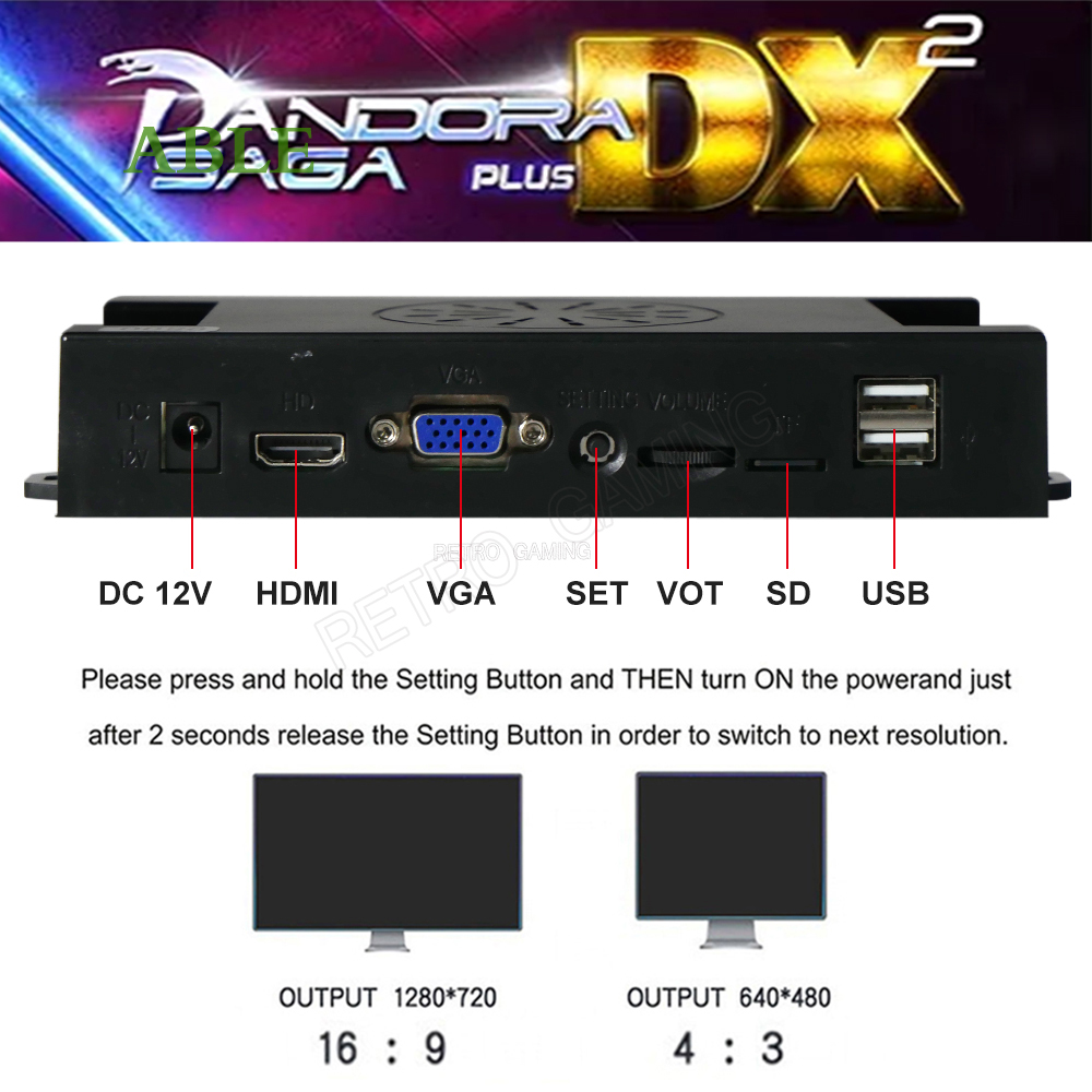 26800 in 1 Pandora Saga Box DX - đánh giá và giá Trackball Controller Arcade